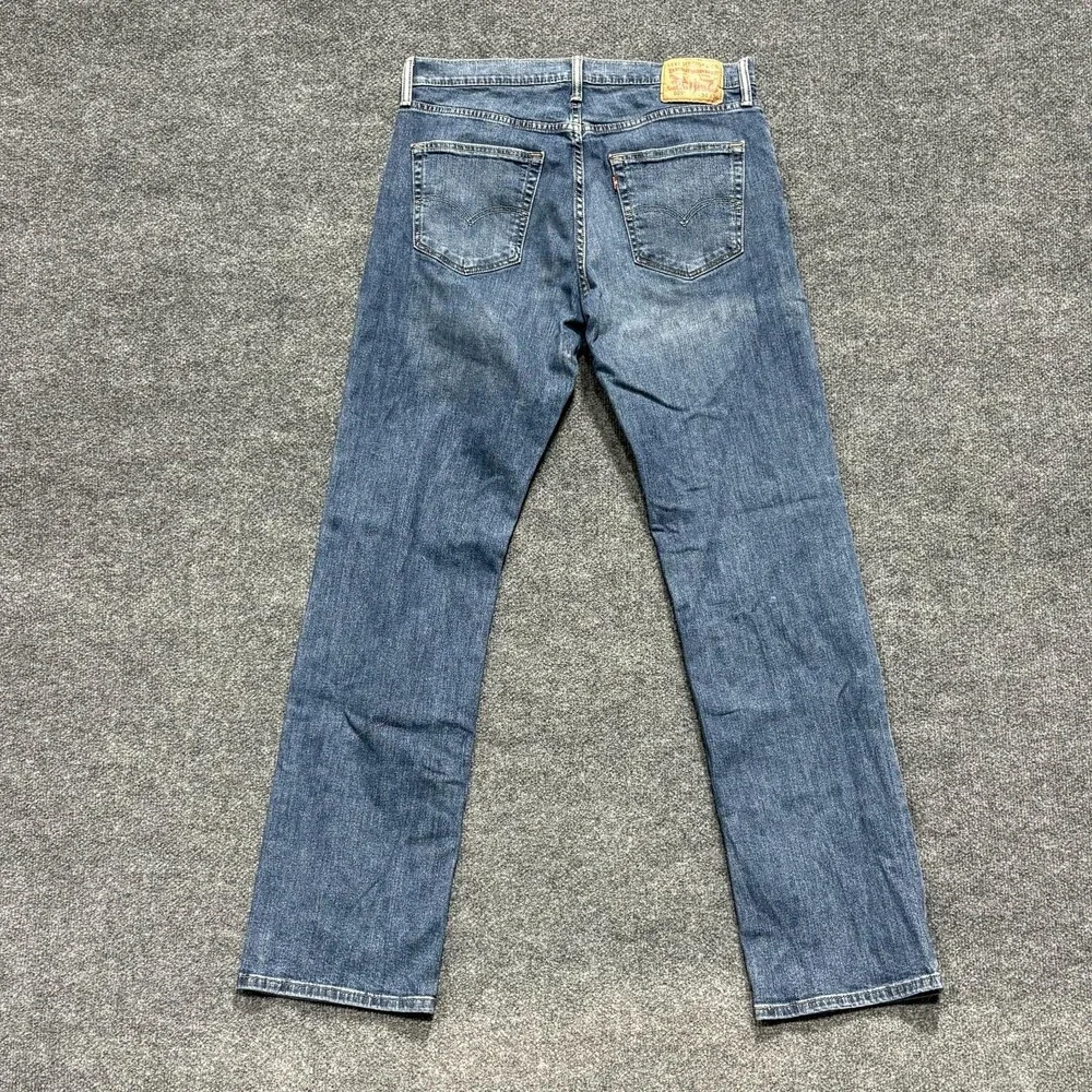 Levi's 559 Jeans Mens 34x33.5 Blue Medium Wash Relaxed Straight Denim Stretch